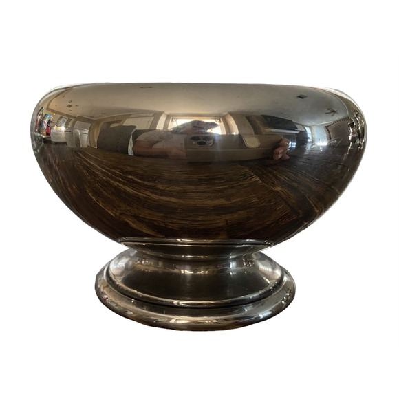 Vintage Sugar Bowl SILVERPLATE PEDESTAL Eastern Airlines 3